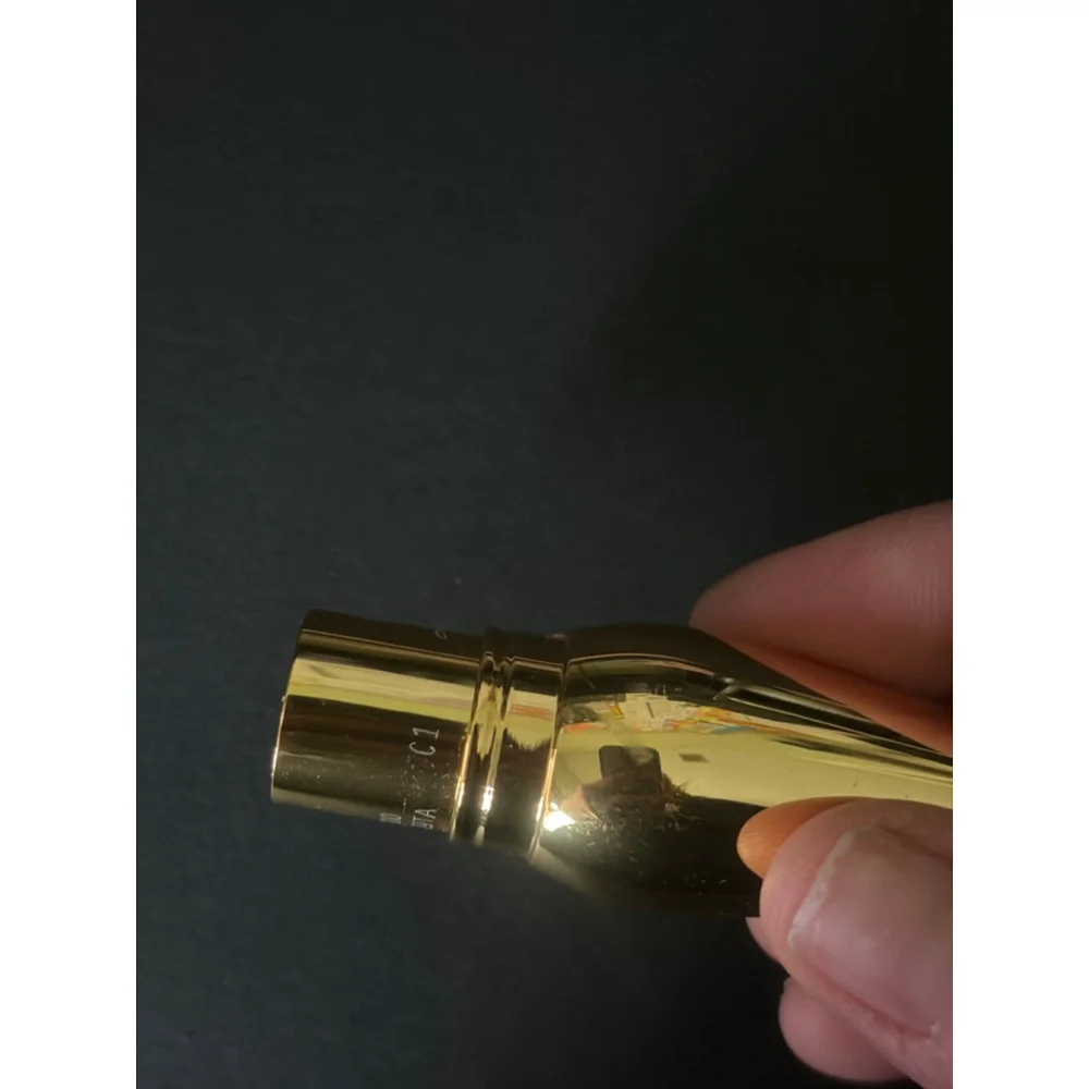 Women's Christian Louboutin Gold/Orange Lipstick in Gold Casing
